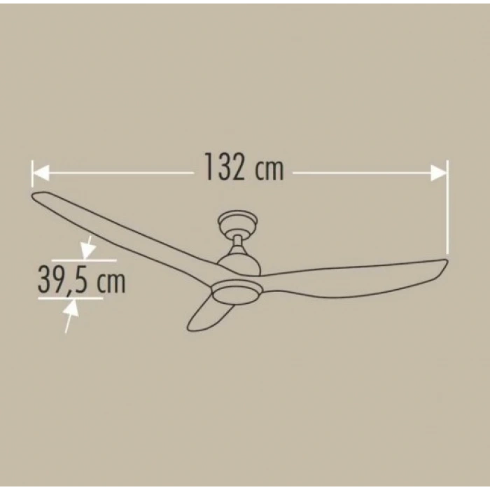 CATA Zürih Ledli Tavan Vantilatörü 40w Aydınlatma 70w Fan Kumandalı Dekoratif 3 Kanat