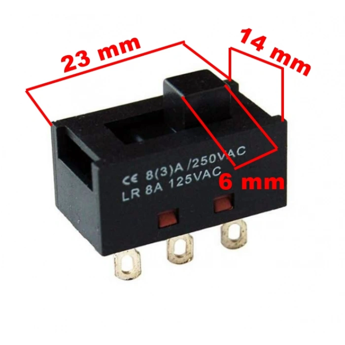 ÇETİNLER Sürgülü Anahtar 6 Kontak 0-1 220v 8A