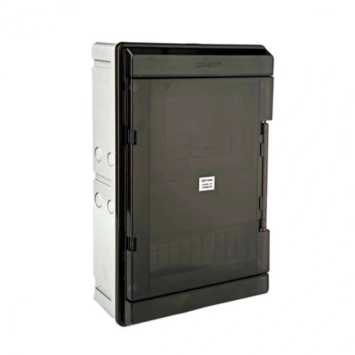 ÇETSAN 1 Monofaze Sayaçlı 9 Sigortalı Sıva Üstü Plastik Saat Kutusu Tek Sayaçlı S. Ü.