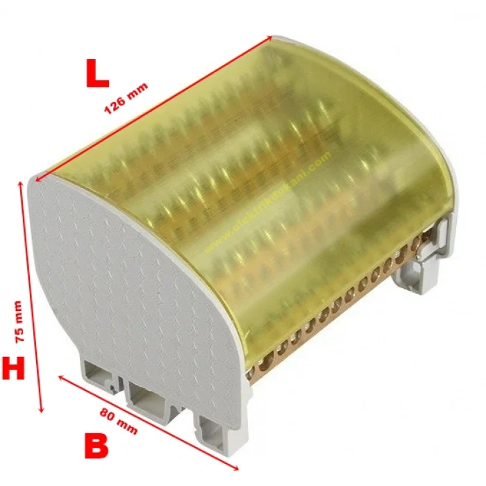 ÇETSAN 3 FAZ 1 NÖTÜR 2+13 DELİKLİ FAZ DAĞITIM BARASI