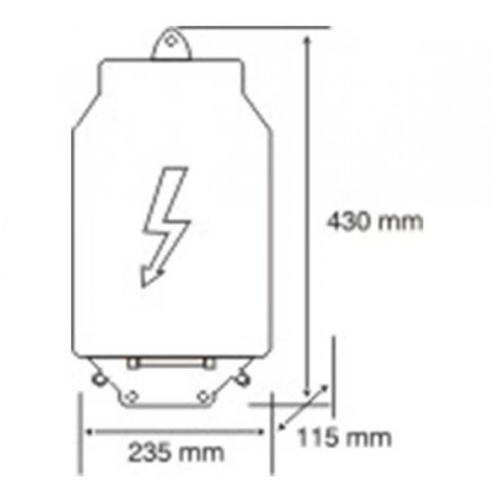 ÇETSAN NH00 Üç Fazlı Trifaze Polyester Kofre Kutusu Buşonlu (3x160A)