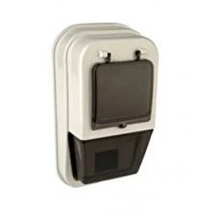 ÇETSAN Tek Sayaçlı Plastik Lüx Monofaze Sıva Üstü Dijital Sayaç Kutusu 1 Monofaze Saat