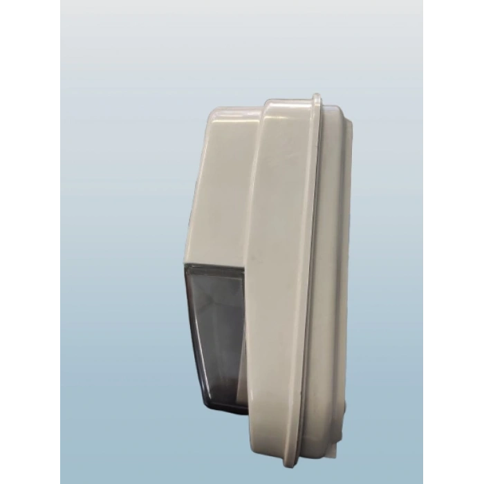 ÇETSAN Tek Sayaçlı Plastik Lüx Monofaze Sıva Üstü Dijital Sayaç Kutusu 1 Monofaze Saat