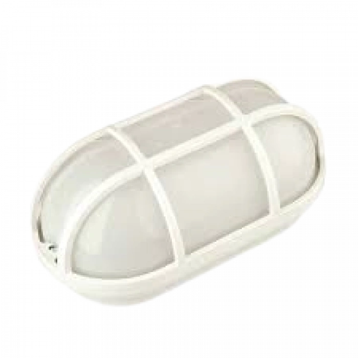 ÇETSAN ZİYA-4 BEYAZ OVAL KAFESLİ GLOP ARMATÜR E-27