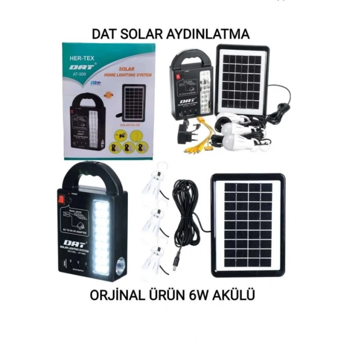 DAT 3 Ampullü Solar Kamp Seti Solar Set
