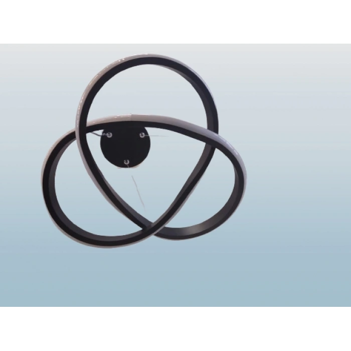 DMR Küçük Dalga Sarkıt Led Avize SİYAH Kasa Üç Renk 6500k/4000k/3000k (Beyaz /Ilık Beyaz/Sarı (Günışığı))