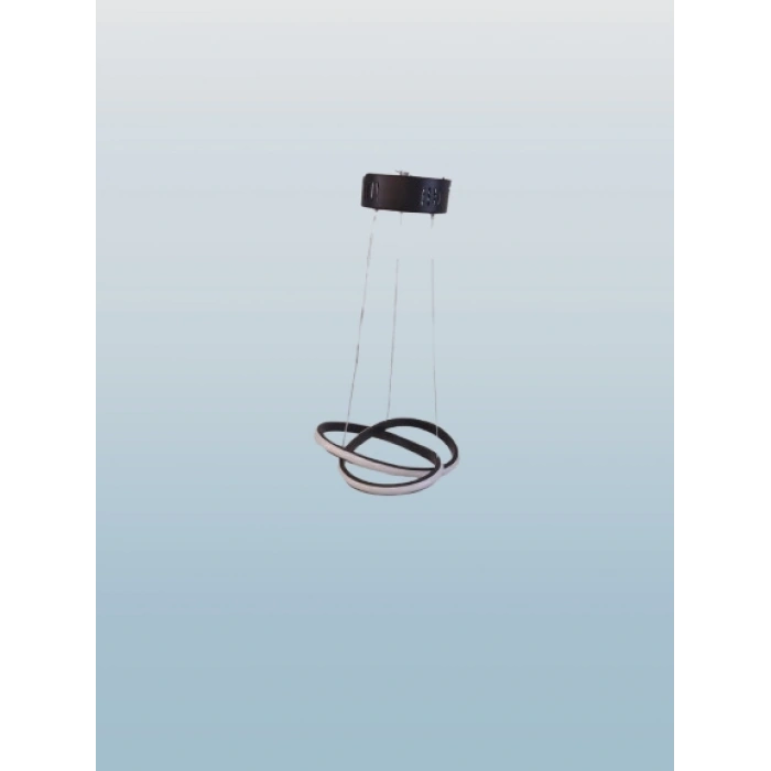 DMR Küçük Dalga Sarkıt Led Avize SİYAH Kasa Üç Renk 6500k/4000k/3000k (Beyaz /Ilık Beyaz/Sarı (Günışığı))