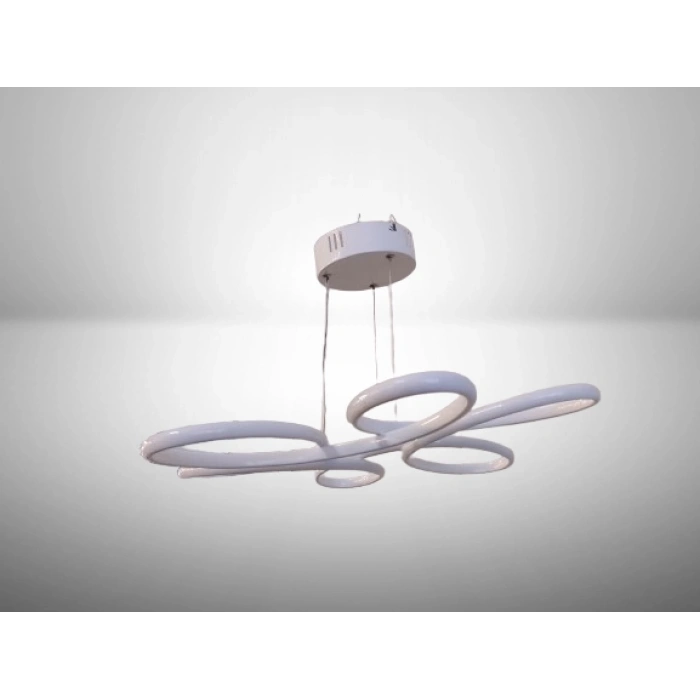 DMR Lotus Çiçek Sarkıt Led Avize BEYAZ Kasa Üç Renk 6500k/4000k/3000k (Beyaz/ Ilık Beyaz/Sarı (Günışığı)