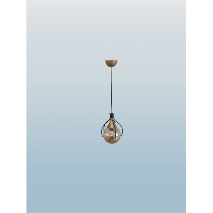 DMR Örümcek Tekli SİYAH Top Avize E-27 Duylu