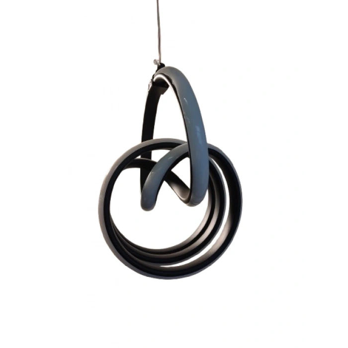 DMR Sarmal İmza Sarkıt Led Avize SİYAH Kasa Üç Renk 6500k/4000k/3000k (Beyaz /Ilık Beyaz/Sarı (Günışığı)