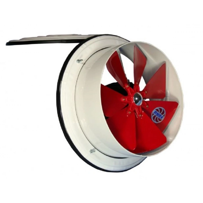 DÜNDAR 25cm Kapaklı Duvar ve Pencere Aspiratörü Metal Pervaneli