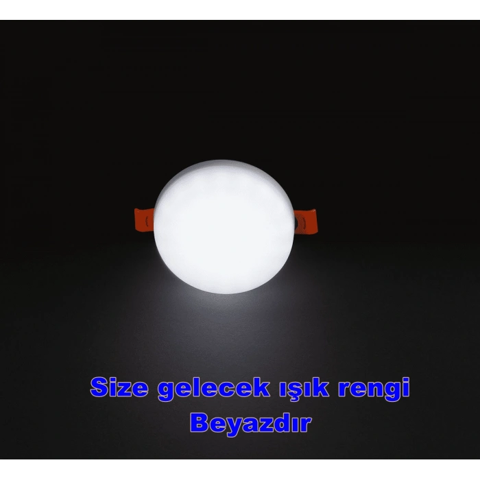 DÜNYA LED 9w BEYAZ Işık Çerçevesiz Ayarlanabilir Sıva Altı Led Panel Spot 9 Watt 6500k 1200lm