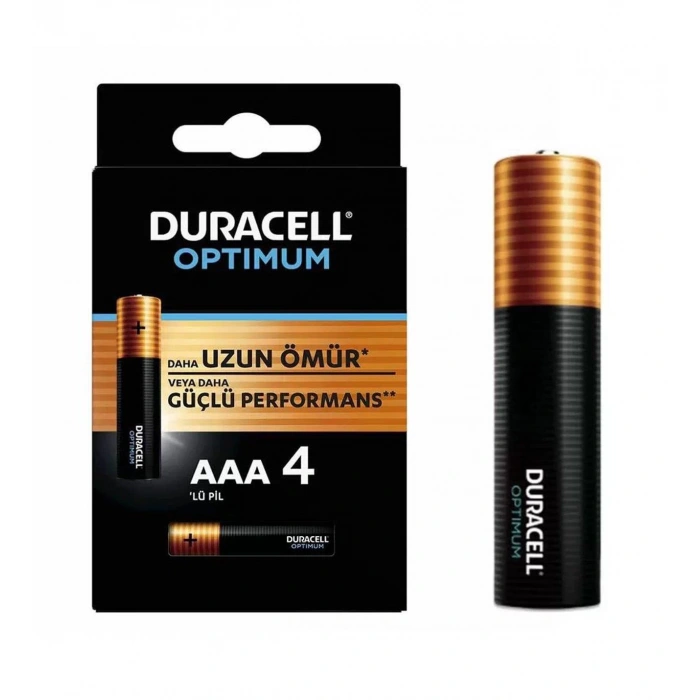 DURACELL İNCE PİL OPTİMUM AAA ALKALİNE (1 ADET FİYATI)