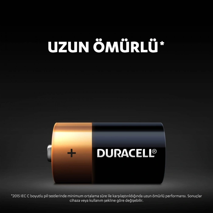 DURACELL C2  Orta Boy Alkalıne Pil (1 Adet Fiyatı)