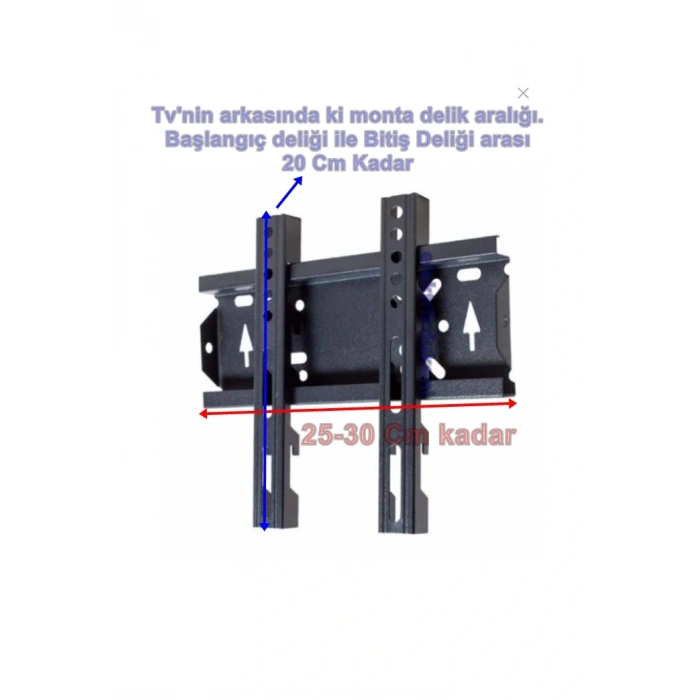Duvar TV Askı Aparatı 22-40 (56 - 101 Cm)  25-30Cm Lik