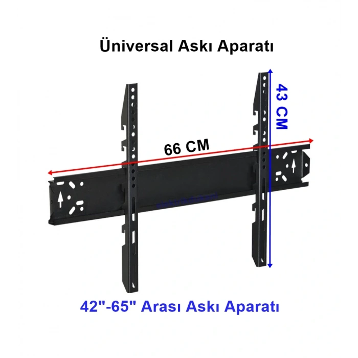 Duvar TV Askı Aparatı  42-65 (106 - 165 CM)  65Lik