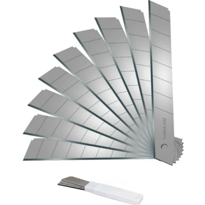 Yedek Maket Bıçağı Ağzı (10lu Pk.) 18mm x 0.5mm (Falçata Ağızı)