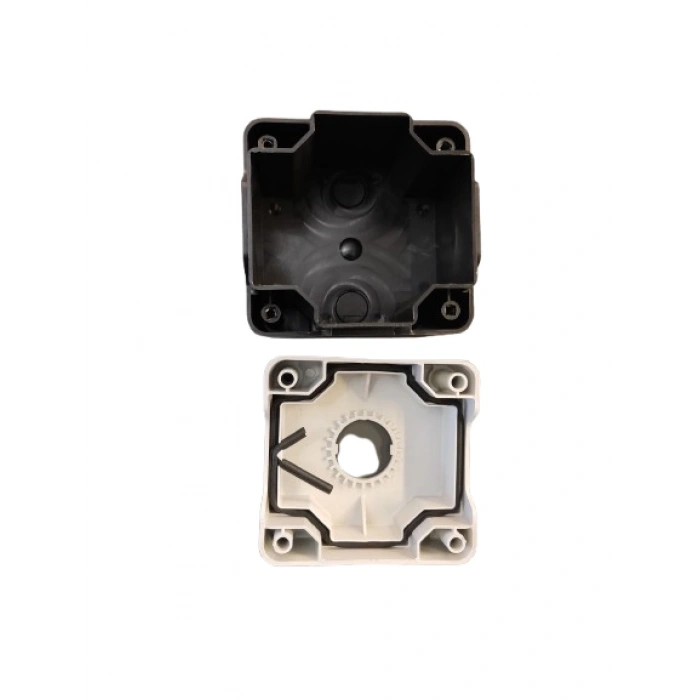 EMAS 1li Boş Buton Kutusu Sarı/Gri (Etanj Tekli Buton Kutusu)