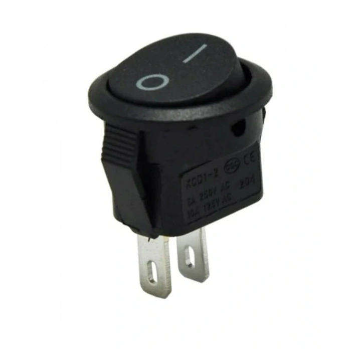 ENDER 0-1 Yuvarlak Işıksız Anahtar 21mm SİYAH