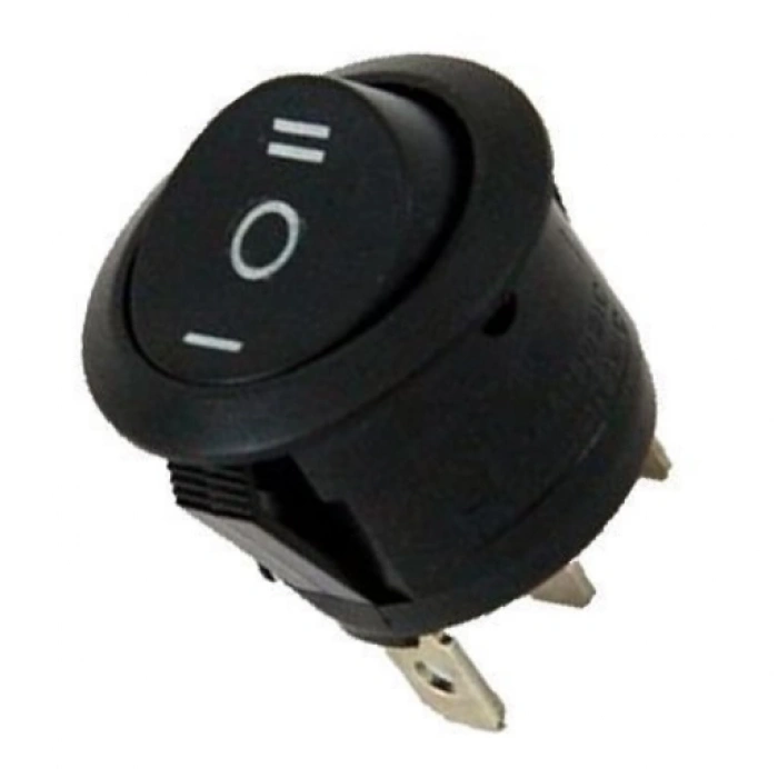 ENDER 1-0-2 Yuvarlak Işıksız Anahtar 21mm Siyah