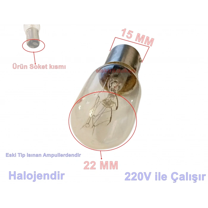 ENDER 15W DİKİŞ MAKİNESİ AMPULÜ