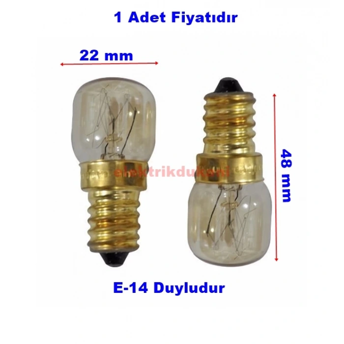 ENDER 15w Isıya Dayanıklı Fırın Ampulu E-14 300?C