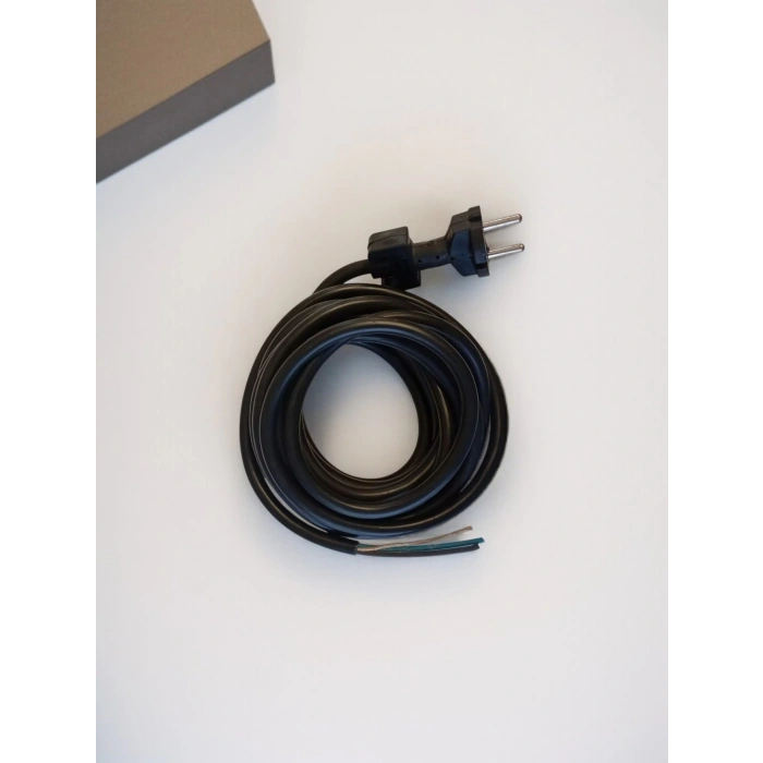 ENDER 2x1.5mm 4 Metre lik Hazır Fişli Slikon Kablo İp Takviyeli 4mt (Matkap ve Benzeri El Aletleri İçin Kaliteli Kablo)