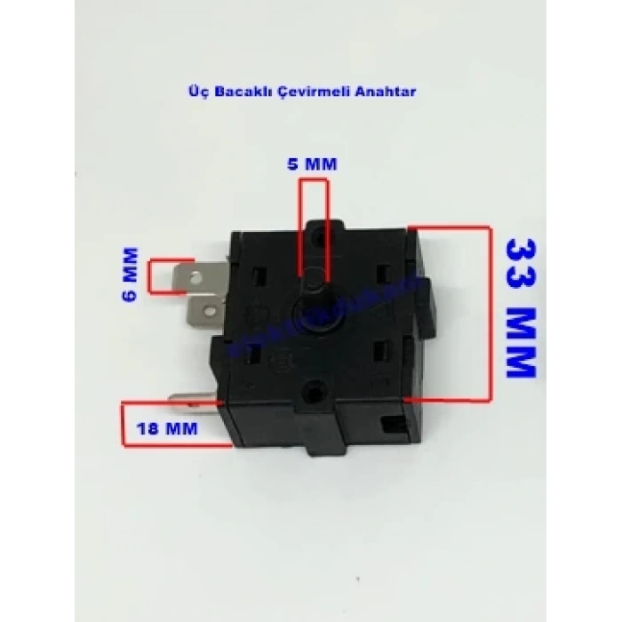 ENDER 3 Bacaklı Çevirmeli Fırın ve Soba Anahtarı