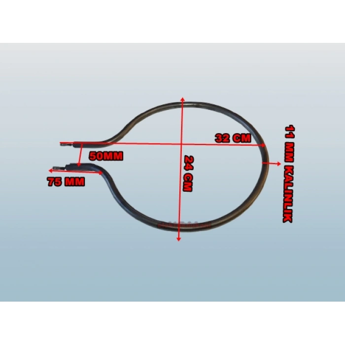 ENDER 600w Boru Fırın Rezistansı (Kalın Ampul Tip) 220v 11? DKP