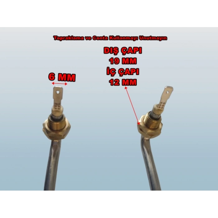 ENDER Benmari 70cm 2500w Rekorlu Kıvrık Rezistans 220v 8.5? Cr-Ni