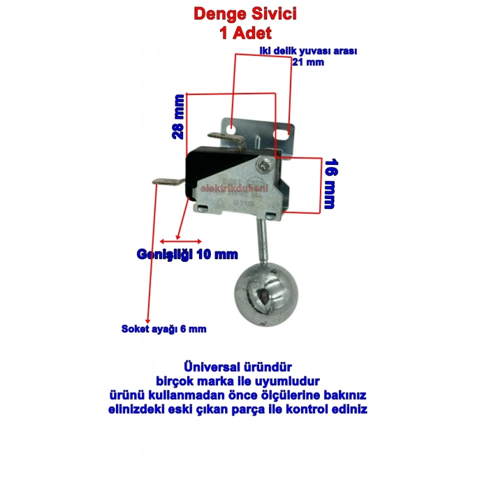 ENDER Elektrikli Soba Denge Emniyet Siwici (sivici - Swici)