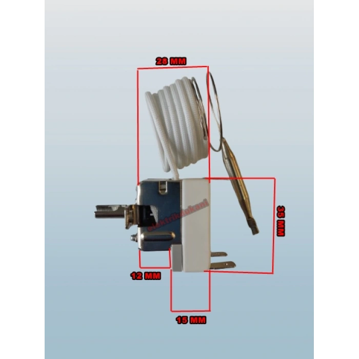 ENDER Gazlı Termostat 50-250 Derece 3 Çıkışlı