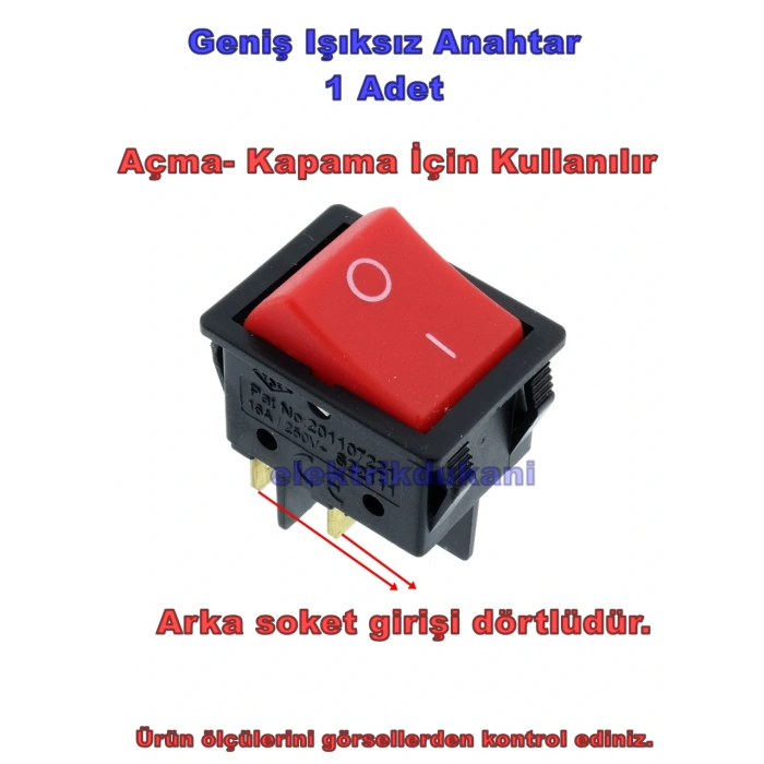 ENDER Geniş Işıksız Anahtar