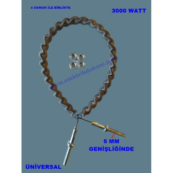 ENDER İnfrared Soba Rezistansı Teli Spirali 3000W (Piyasa Ufo Rezistansı)