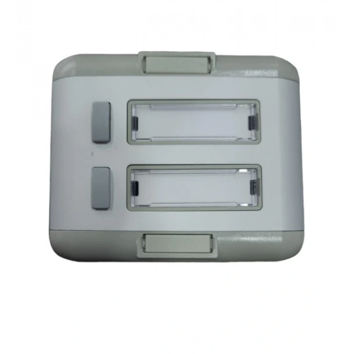 ENDER Işıksız 2li Etiketli Alüminyum Zil Paneli 2 Butonlu