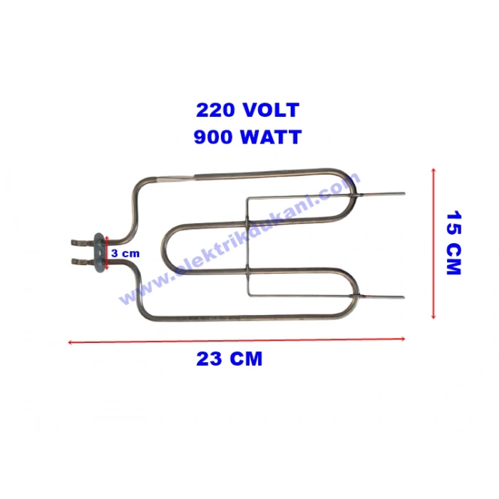 ENDER Flanşlı Izgara Rezistansı 900w 220v 6.5 ? Cr-Ni