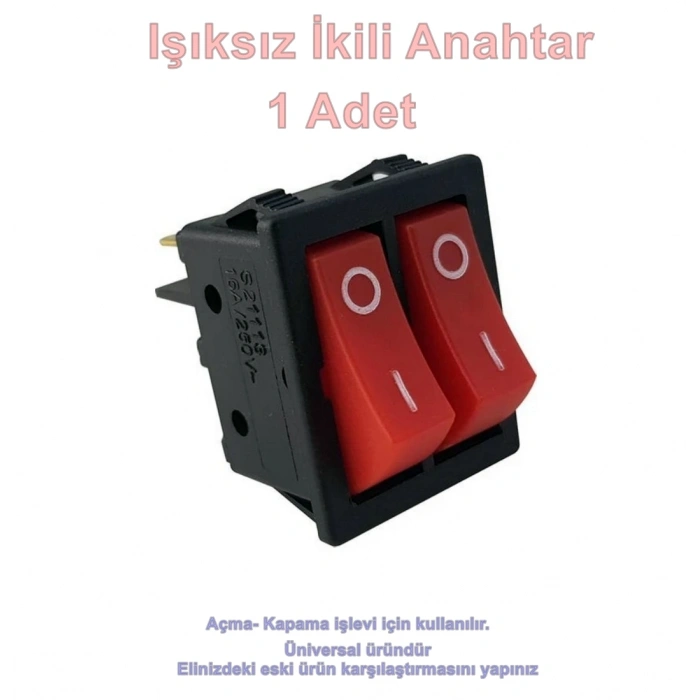 ENDER Kaliteli İkili Işıksız Anahtar 16A (Yüksek Kaliteli Amper)