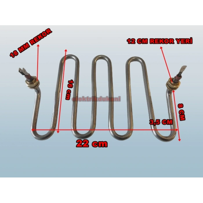 ENDER M Model 2500w Semaver Çaymatik Çay Kazanı Rezistansı 220V 8.5 ? Cr-Ni