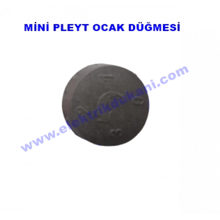 ENDER Ocak Düğmesi Yuvarlak Siyah Mini