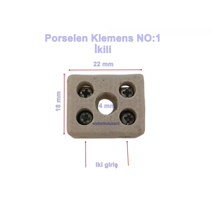 ENDER Porselen Klemens No:1 2Li  2,5-4mm
