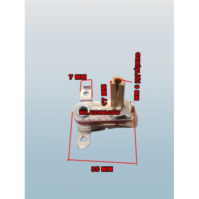 ENDER Sanayi Ütü Termostatı 10 Amper (Mil Boyu : 17 mm)