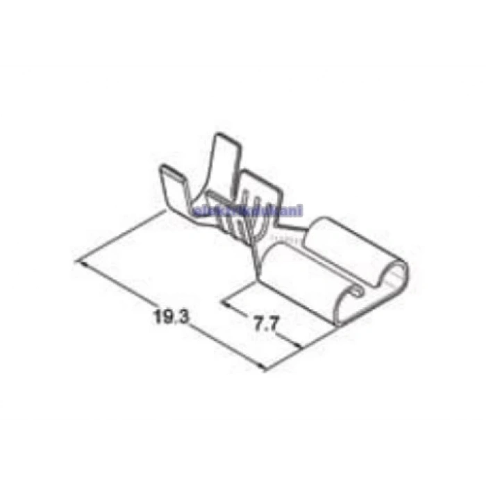 ENDER Sarı Orta Geçmeli Dişi Jak Terminal 6.3mm