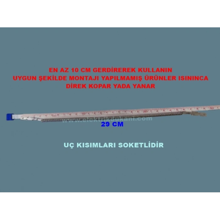 ENDER Soba Rezistansı Uzun 800W 220V (Cam Rezistans Teli PİYASA)