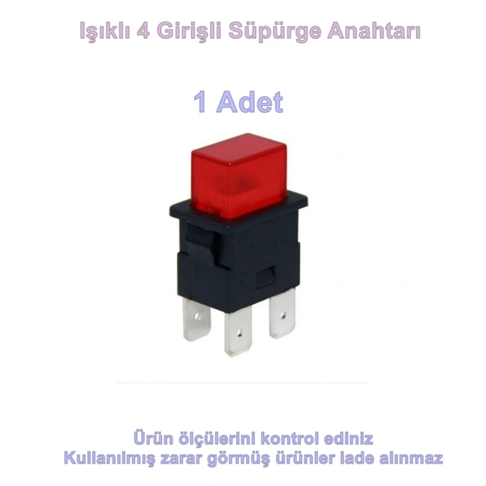ENDER SÜPÜRGE ANAHTARI 4 GİRİŞ KÜP IŞIKLI