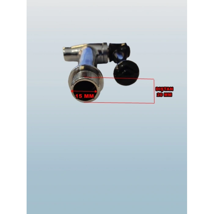 ENDER T Sahlep Musluğu Dıştan Dişli 1/2 Parmak Teflonlu