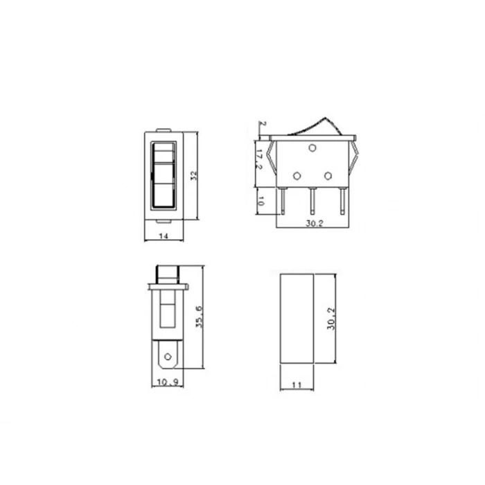 ENDER Tekli Işıksız Soba ve Kumanda Anahtarı 16A