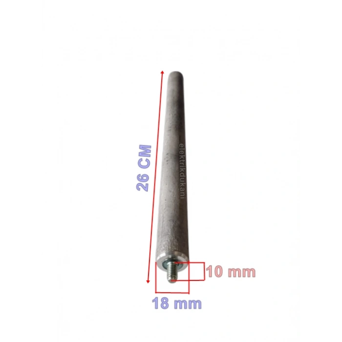 ENDER Termosifon Şofben Anot Çubuğu 18mm x 250mm (İnce)