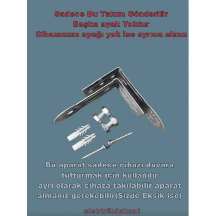 ENDER Ufo Elektrikli Soba L Ayak Duvar Askı Aparatı (2li Pk.)