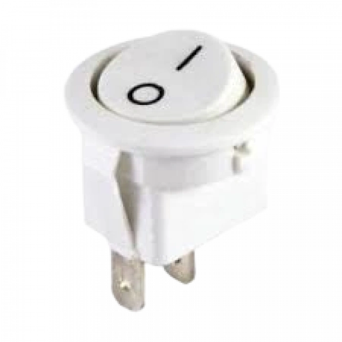 ENDER 0-1 Yuvarlak Işıksız Anahtar 21mm BEYAZ