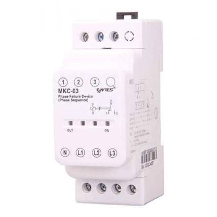 ENTES MKC-03 Motor Koruma Rölesi %20 Sabit Ayarlı